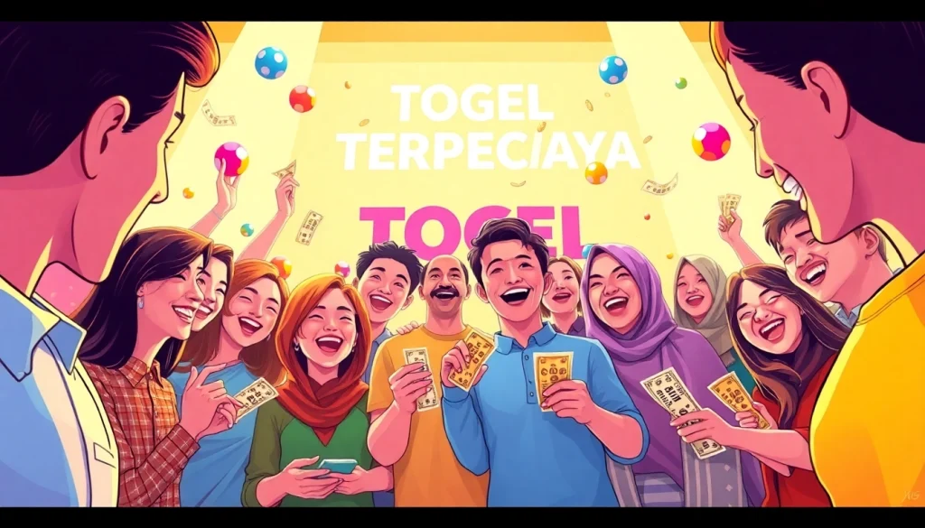 Experience the thrill and trust of TOGEL TERPERCAYA in a vibrant lottery game scene.