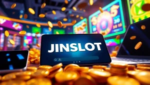 Experience the thrill of JINSLOT gaming with dynamic visuals and vibrant colors.