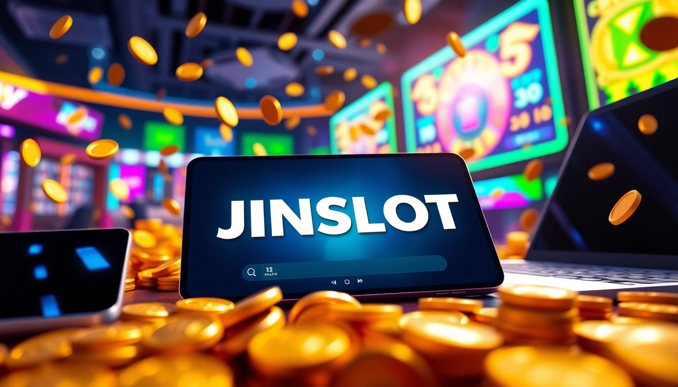 Experience the thrill of JINSLOT gaming with dynamic visuals and vibrant colors.